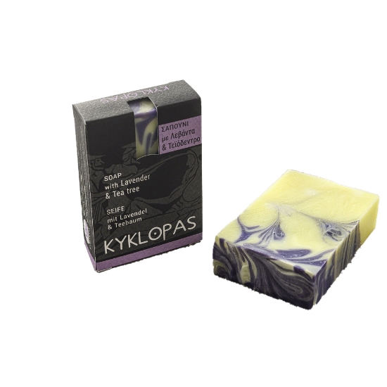 Handmade Olive Oil Soap with lavender & tea tree 120g Kyklopas