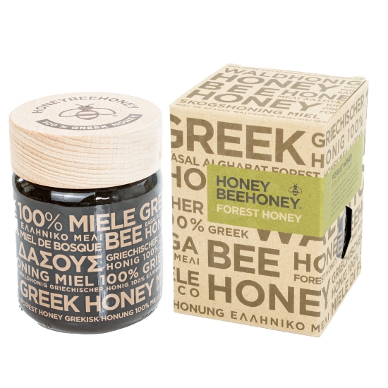 Premium Greek Forest Honey in a Glass Jar - Raw, Organic, Natural 500g